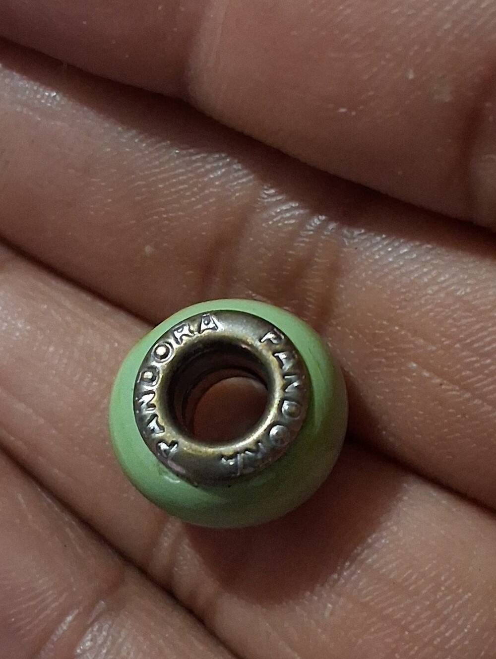 Pandora Light Green Murano Glass Charm